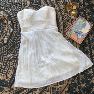 strapless summer mini dress🌼✨